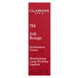 Clarins Joli Rouge 754 Deep Red Langanhaltender Lippenstift Mit Hydratationswirkung 3,5 G