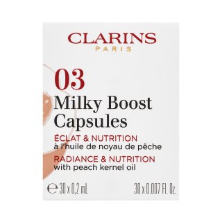 Clarins Milky Boost Capsules Flüssiges Make Up Für Eine Einheitliche Und Aufgehellte Gesichtshaut 03 30 X 0,2 Ml