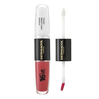 Dermacol 16H Lip Colour Extreme Long-Lasting Lipstick Zweiphasige, Langanhaltende Farbe Und Gloss Für Die Lippen No. 06 8 Ml