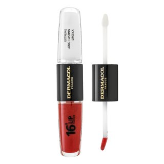 Dermacol 16H Lip Colour Extreme Long-Lasting Lipstick Zweiphasige, Langanhaltende Farbe Und Gloss Für Die Lippen No. 20 8 Ml