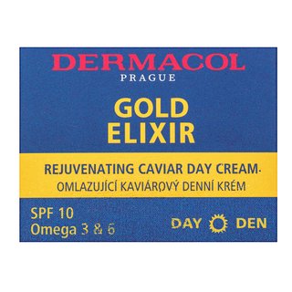 Dermacol Gold Elixir Rejuvenating Caviar Day Cream Verjüngende Hautcreme Gegen Falten 50 Ml