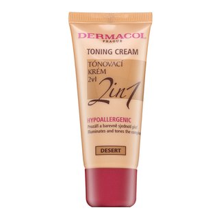 Dermacol Toning Cream 2in1 Tonisierende Feuchtigkeitsemulsion Für Einigung Des Farbigen Hauttones Desert 30 Ml