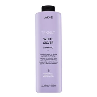Lakmé Teknia White Silver Shampoo Neutralisierte Shampoo Für Platinblondes Und Graues Haar 1000 Ml