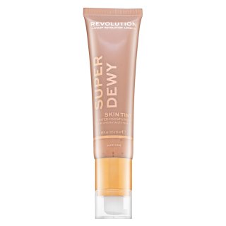 Makeup Revolution Super Dewy Skin Tint Moisturizer - Medium Tonisierende Feuchtigkeitsemulsion 55 Ml