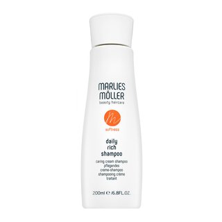 Marlies Möller Softness Daily Rich Shampoo Glättendes Shampoo Für Widerspenstiges Und Geschädigtes Haar 200 Ml