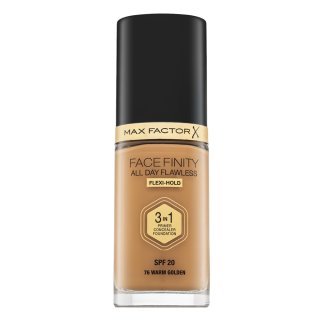 Max Factor Facefinity All Day Flawless Flexi-Hold 3in1 Primer Concealer Foundation SPF20 Flüssiges Make Up 3in1 76 30 Ml