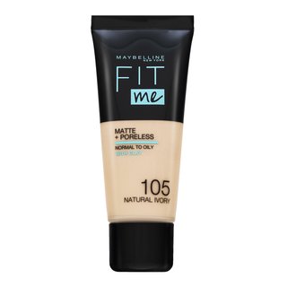 Maybelline Fit Me! Foundation Matte + Poreless Flüssiges Make Up Mit Mattierender Wirkung 105 Natural Ivory 30 Ml