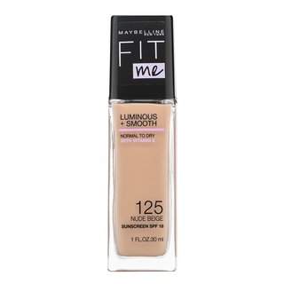 Maybelline Fit Me! Luminous + Smooth Foundation Flüssiges Make Up Für Eine Einheitliche Und Aufgehellte Gesichtshaut 125 Nude Beige 30 Ml