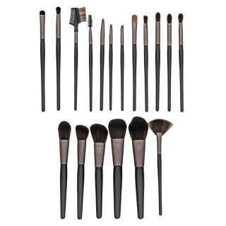 MIMO Makeup Brush Set Black 18 Pcs Pinselset