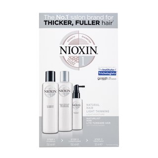 Nioxin System 1 Trial Kit Set Für Chemisch Behandeltes Haar 150 Ml + 150 Ml + 50 Ml