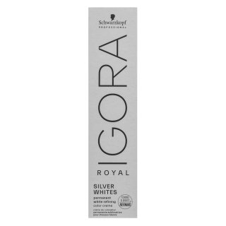 Schwarzkopf Professional Igora Royal SilverWhite Permanent White Refining Color Creme Professionelle Permanente Haarfarbe Für Platinblondes Und Graues