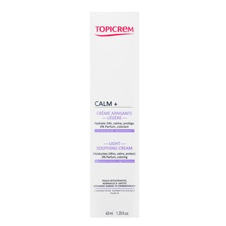 Topicrem Calm+ Light Soothing Cream Gesichtscreme Mit Hydratationswirkung 40 Ml