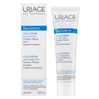 Uriage Bariederm Repairing Cica-cream With Cu-Zn Beruhigende Emulsion Für Eine Erneuerung Der Haut 40 Ml