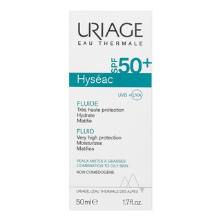 Uriage Hyséac Fluid SPF50+ Mattierendes Hautgel Für Fettige Haut 50 Ml