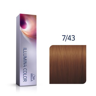 Wella Professionals Illumina Color Professionelle Permanente Haarfarbe 7/43 60 Ml