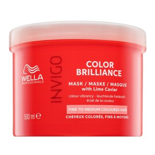 Wella Professionals Invigo Color Brilliance Mask With Lime Caviar Fine To Medium Colored Hair Schutzmaske Für Feines Und Gefärbtes Haar 500 Ml