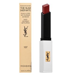 Yves Saint Laurent Rouge Pur Couture 107 - Bare Burgundy Langanhaltender Lippenstift Für Einen Matten Effekt 2 G